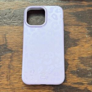 I Phone 14 pro max. Velvet Caviar Lavender Leopard Gloss. Used has wear & tear.